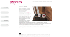 Desktop Screenshot of epionics.com